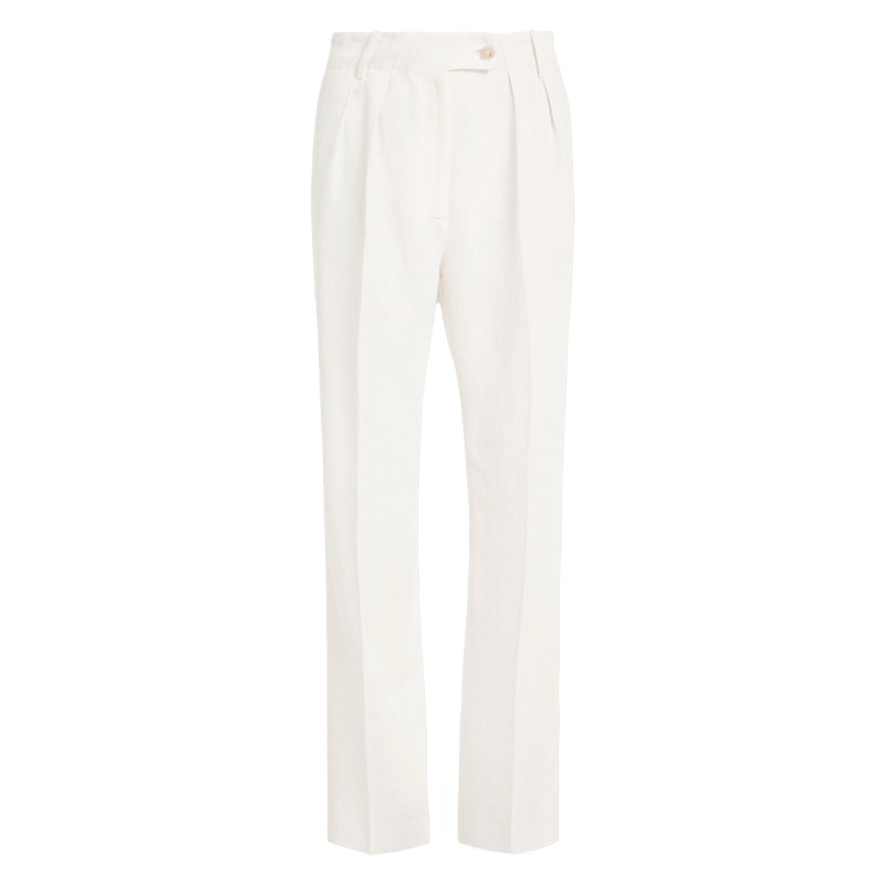 Tommy Hilfiger Elevated Relaxed Straight Fit Pants-Ecru Tommy Hilfiger Elevated Relaxed Straight Fit Pants-Ecru