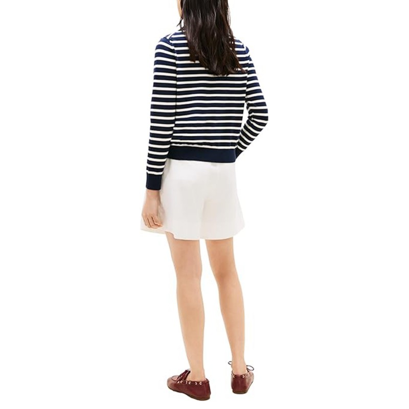 Tommy Hilfiger Cardigan Stitch Striped-Dark Night/Ivory Petal