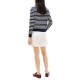 Tommy Hilfiger Cardigan Stitch Striped-Dark Night/Ivory Petal
