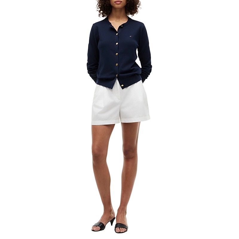Tommy Hilfiger Cardigan Crew Neck-Dark Night Navy Tommy Hilfiger Cardigan Crew Neck-Dark Night Navy