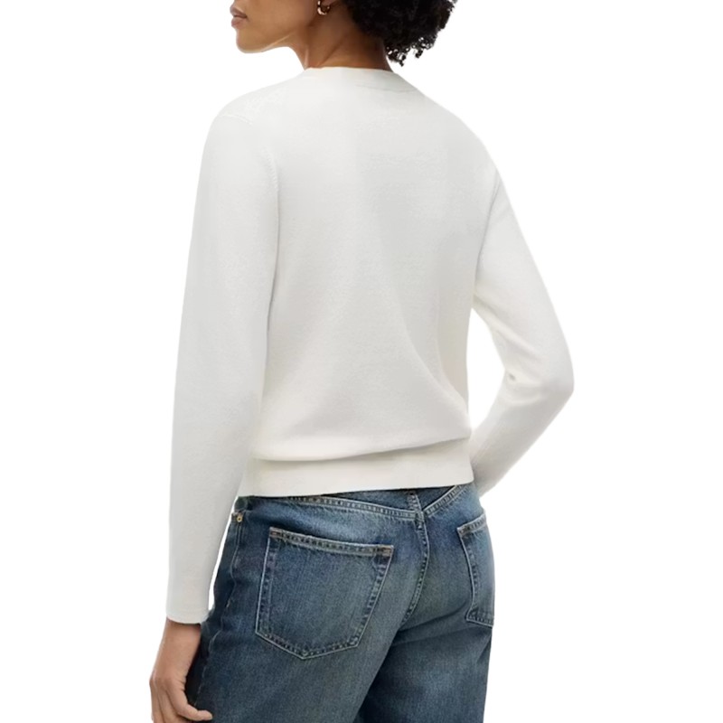 Tommy Hilfiger Cardigan Crew Neck-Ivory Petal