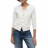 Tommy Hilfiger Cardigan Crew Neck-Ivory Petal