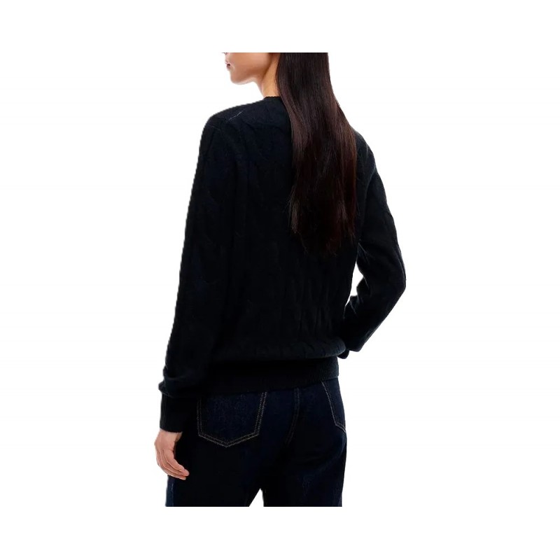 Tommy Hilfiger Sweater Soft Wool Cable-Black Tommy Hilfiger Sweater Soft Wool Cable-Black