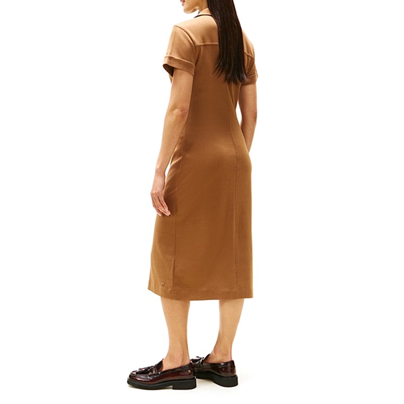 Tommy Hilfiger Dress Shirt Midi Gold Button-Hickory