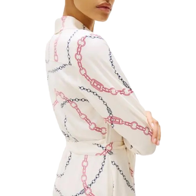 Tommy Hilfiger Dress Short Wrap-Flag Chain Wave/ Rwb Calico