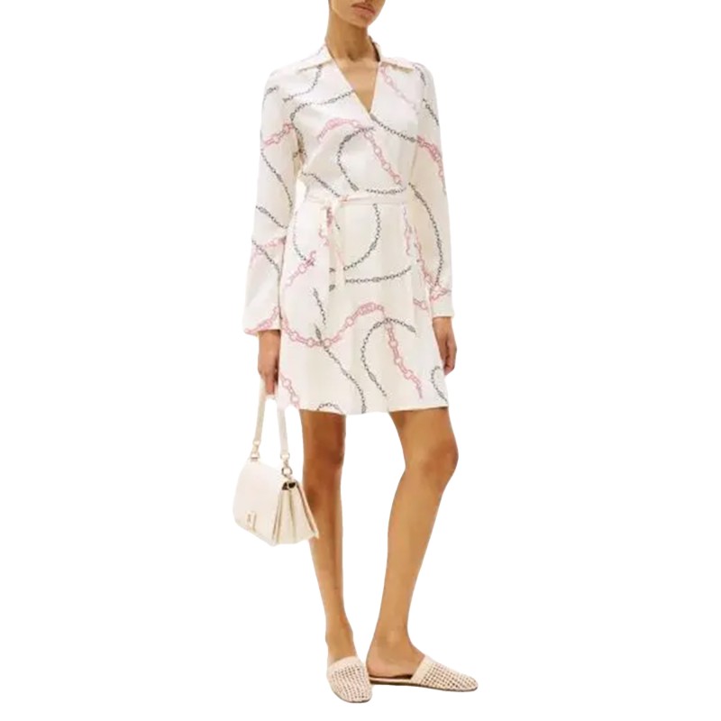 Tommy Hilfiger Dress Short Wrap-Flag Chain Wave/ Rwb Calico