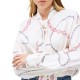 Tommy Hilfiger Blouse Bow Long Sleeve-Flag Chain Wave/Calico Tommy Hilfiger Blouse Bow Long Sleeve-Flag Chain Wave/Calico