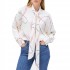 Tommy Hilfiger Blouse Bow Long Sleeve-Flag Chain Wave/Calico