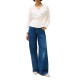 Tommy Hilfiger Blouse Relaxed Fit Linen Blend Wrap-Ivory Petal Tommy Hilfiger Blouse Relaxed Fit Linen Blend Wrap-Ivory Petal