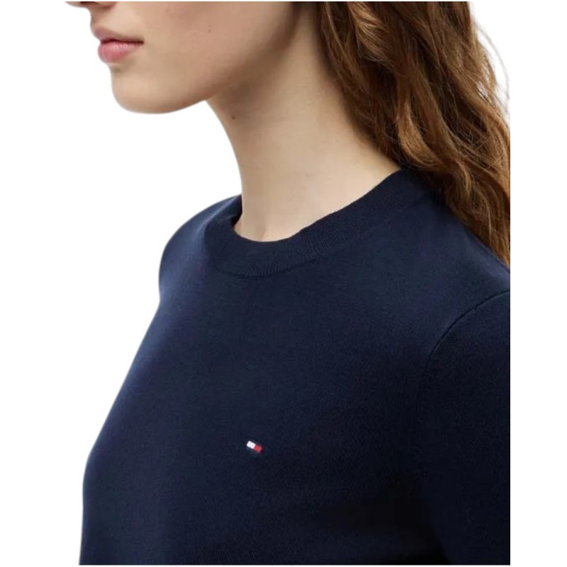 Tommy Hilfiger Sweater Crew Neck-Dark Night Navy Tommy Hilfiger Sweater Crew Neck-Dark Night Navy