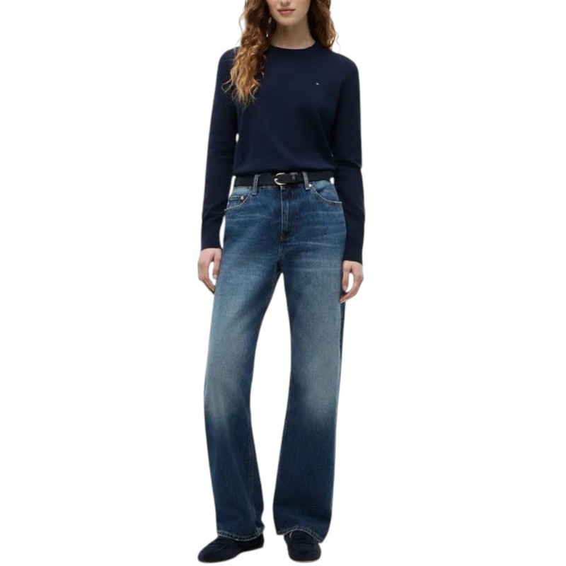 Tommy Hilfiger Sweater Crew Neck-Dark Night Navy Tommy Hilfiger Sweater Crew Neck-Dark Night Navy