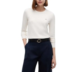 Tommy Hilfiger Sweater Crew Neck-Ivory Petal