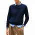 Tommy Hilfiger Sweater Fine Gauge Cable Knit-Dark Night Navy