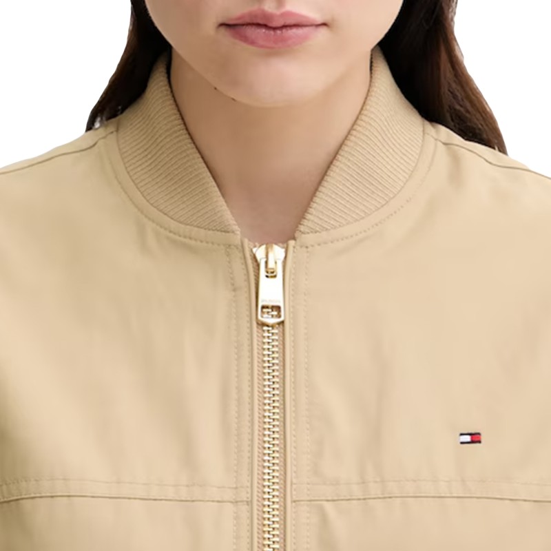 Tommy Hilfiger Bomber Jacket-Beige Tommy Hilfiger Bomber Jacket-Beige