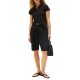 Tommy Hilfiger Polo Shirt Gold-Tone Button-Black