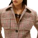 Tommy Hilfiger Jacket Lady Seasonal Texture-Red/Grey Check Tommy Hilfiger Jacket Lady Seasonal Texture-Red/Grey Check