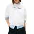 Tommy Hilfiger Sweatshirt Gold Button Script Fleece-Ecru