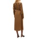 Tommy Hilfiger Dress Shirt Midi Embroidery-Nordic Taupe Tommy Hilfiger Dress Shirt Midi Embroidery-Nordic Taupe