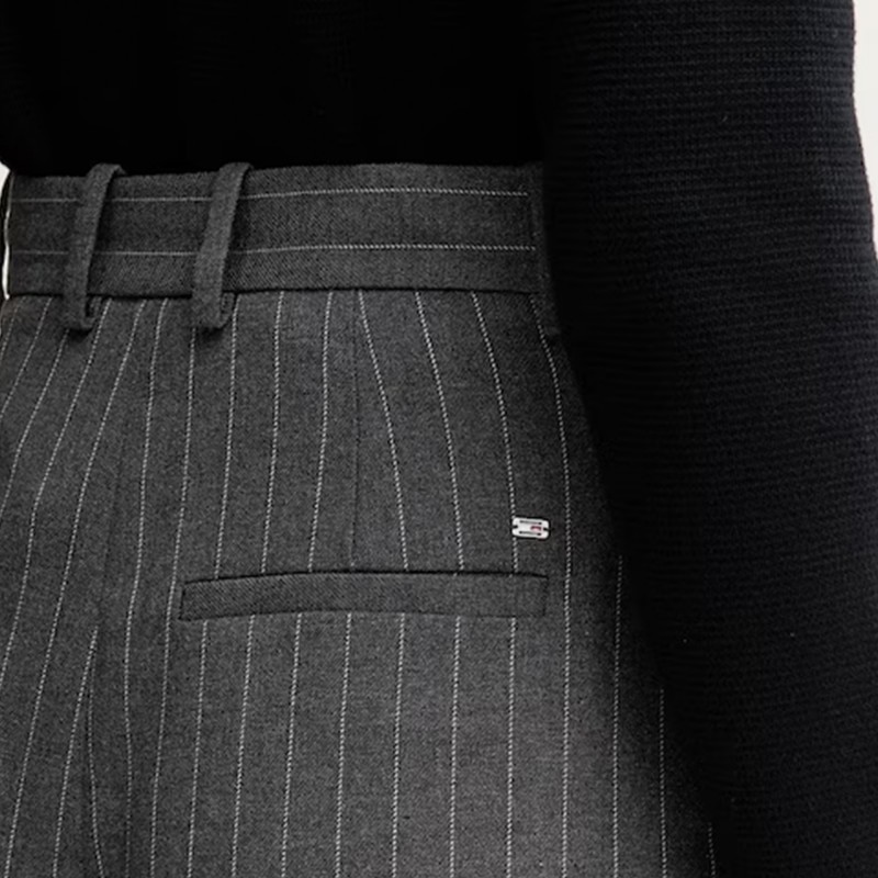 Tommy Hilfiger Pinstripe Culotte-Gray Tommy Hilfiger Pinstripe Culotte-Gray