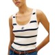 Tommy Hilfiger Tank Top Co Full Needle-Big Striped Calico/Dark Night Navy