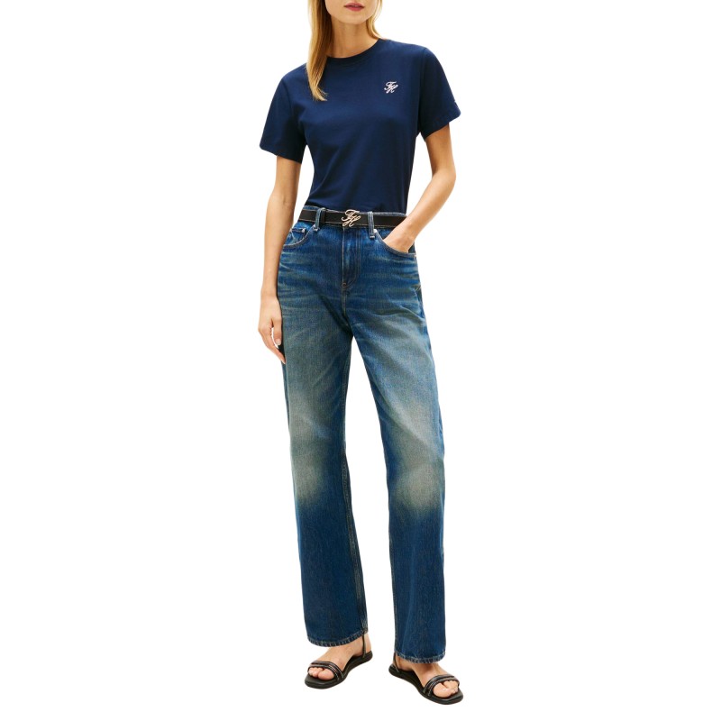 Tommy Hilfiger T-Shirt TH Script Regular-Dark Night Navy