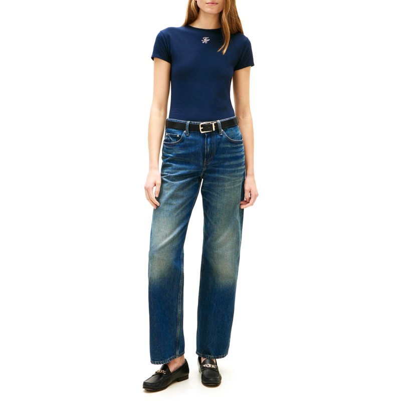 Tommy Hilfiger T-Shirt TH Script-Dark Night Navy