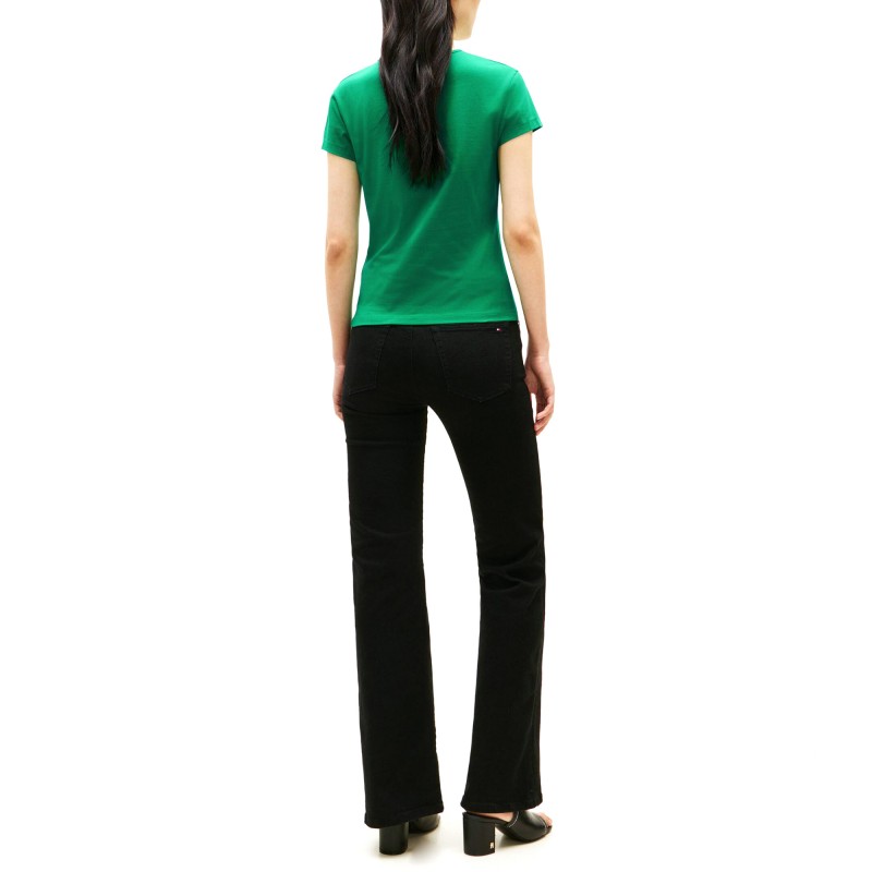 Tommy Hilfiger T-Shirt TH Script-Courtside Green