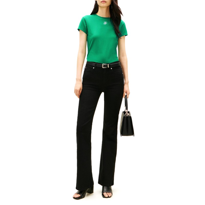 Tommy Hilfiger T-Shirt TH Script-Courtside Green