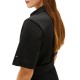Tommy Hilfiger Dress Gold Button Mix Media-Black