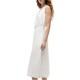 Tommy Hilfiger Dress Midi With Belt-Ivory Silk
