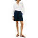 Tommy Hilfiger Blouse V Neck Linen-Th Optic White