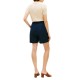 Tommy Hilfiger Shorts Wide Leg Linen Blend-Dark Night Navy