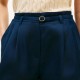 Tommy Hilfiger Shorts Wide Leg Linen Blend-Dark Night Navy