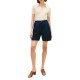 Tommy Hilfiger Shorts Wide Leg Linen Blend-Dark Night Navy
