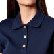 Tommy Hilfiger Polo Shirt Gold Button Slim Fit-Dark Night Navy