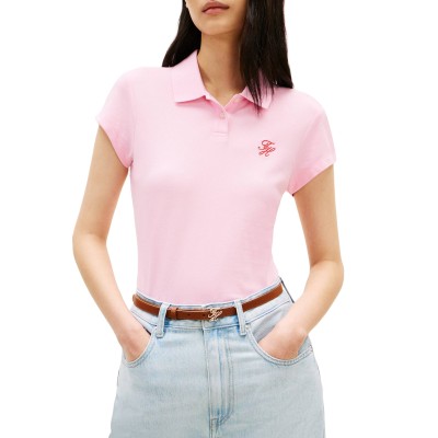 Tommy Hilfiger Polo Shirt TH Script-Classic Pink