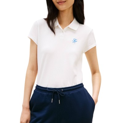 Tommy Hilfiger Polo Shirt TH Script-Ecru