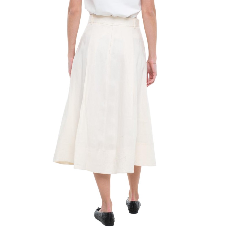 Tommy Hilfiger Skirt Midi Linen Utility-Calico