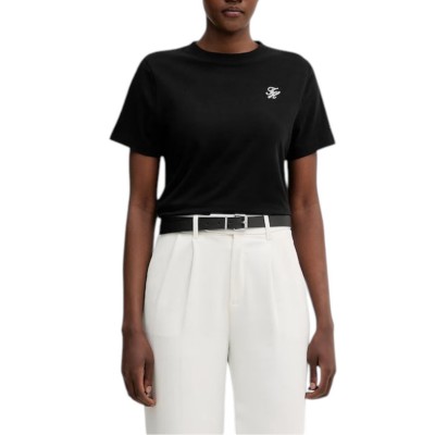 Tommy Hilfiger T-Shirt Crew Neck TH Logo-Black