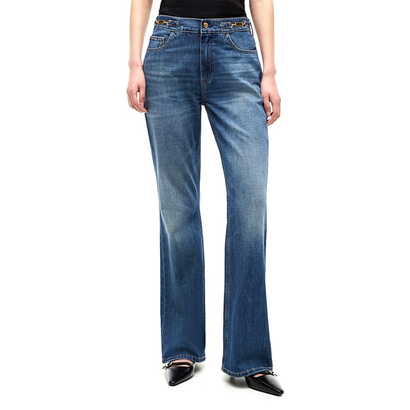 Tommy Hilfiger Jeans Flare Flag Horsebit Mid Rise-Cam Mid Tommy Hilfiger Jeans Flare Flag Horsebit Mid Rise-Cam Mid
