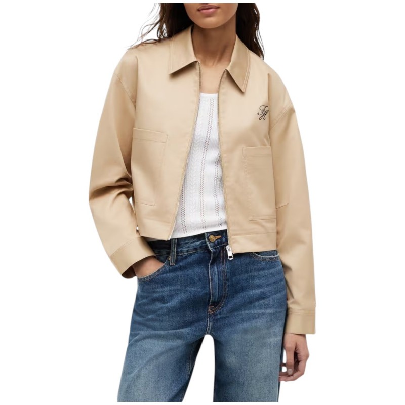 Tommy Hilfiger Jacket Short Chino Dressing-Gentle Gold Tommy Hilfiger Jacket Short Chino Dressing-Gentle Gold