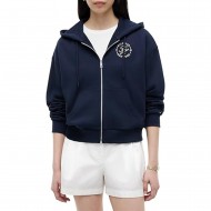 Tommy Hilfiger Hoodie Zip Up TH Roundal Logo-Dark Night Navy