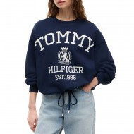 Tommy Hilfiger Sweatshirt Varsity Crest Modern-Dark Night Navy