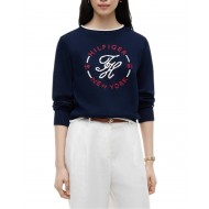 Tommy Hilfiger Sweater Knit Nautical Crew Neck-Dark Night Navy