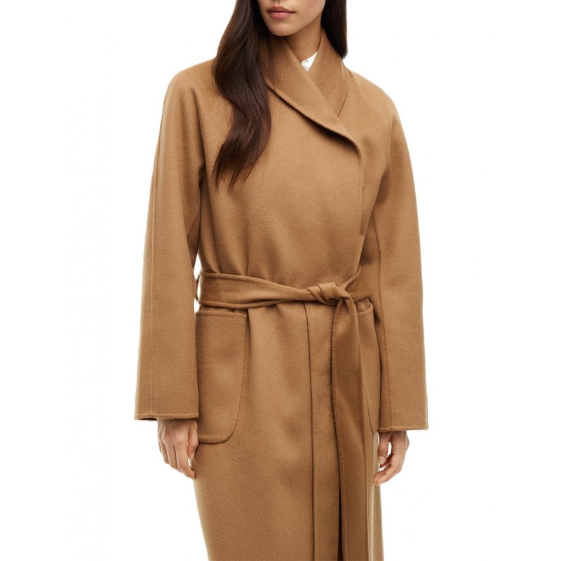 Tommy Hilfiger Coat Df Wool Reg Belted-Hickory Tommy Hilfiger Coat Df Wool Reg Belted-Hickory
