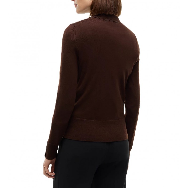 Tommy Hilfiger Sweater Turtleneck Merino Regular-Chocolate Tommy Hilfiger Sweater Turtleneck Merino Regular-Chocolate