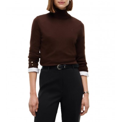 Tommy Hilfiger Sweater Turtleneck Merino Regular-Chocolate Tommy Hilfiger Sweater Turtleneck Merino Regular-Chocolate
