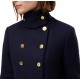Tommy Hilfiger Coat Manteco Wool Blend Double Breasted-Dark Blue Tommy Hilfiger Coat Manteco Wool Blend Double Breasted-Dark Blue