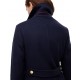 Tommy Hilfiger Coat Manteco Wool Blend Double Breasted-Dark Blue Tommy Hilfiger Coat Manteco Wool Blend Double Breasted-Dark Blue