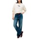 Tommy Hilfiger Sweatshirt Logo Relaxed Terry-Cream Tommy Hilfiger Sweatshirt Logo Relaxed Terry-Cream